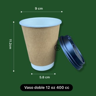 vaso doble 12oz 400ml con...