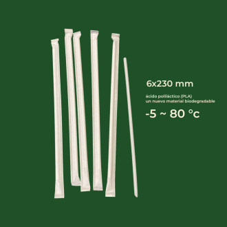bombilla pla 6x230mm 100 unidades