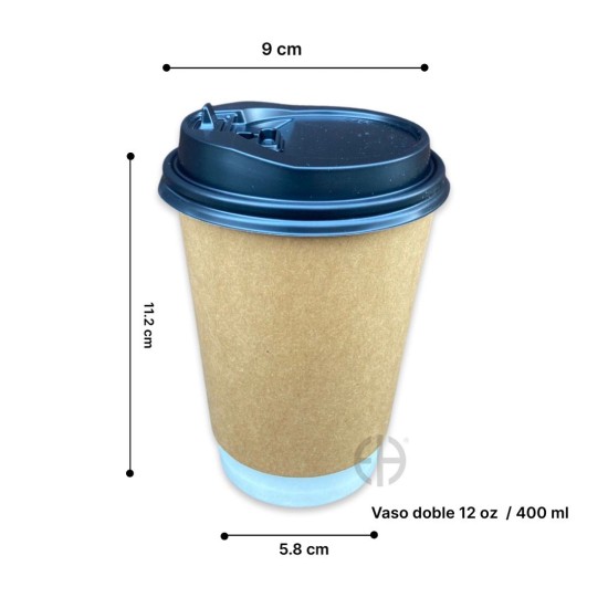 vaso doble 12oz 400ml con...