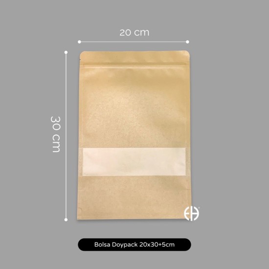 Bolsa doypack 20x30+5cm 100...