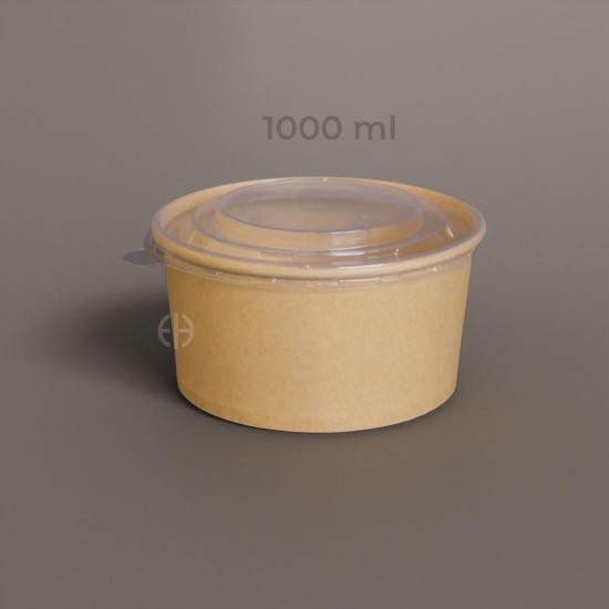 bowl kraft 1000ml con tapa...