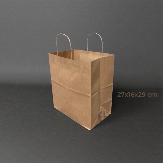 bolsa kraft con manilla...