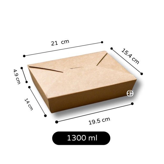 Caja kraft cierre cruzado...